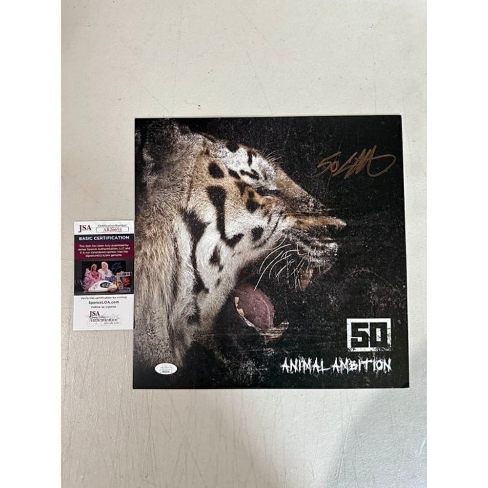 Curtis "50 Cent" Jackson signed autographed Animal Ambition 12x12 Photo JSA